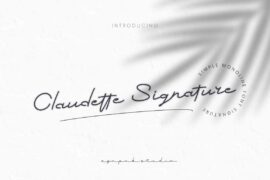 Claudette Signature Demo Font