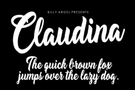 Claudina Personal Use Font