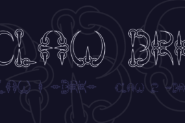 CLAW BRK Font Family