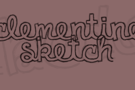 Clementine Sketch Font