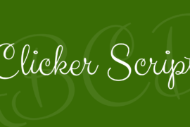 Clicker Script Font