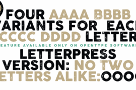 COCOGOOSE LETTERPRESS Font