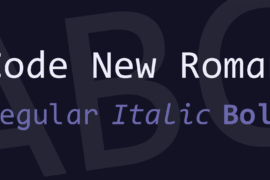 Code New Roman Font Family