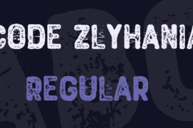 Code Zlyhania Font
