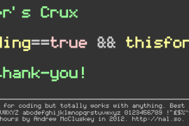 Coder’s Crux Font