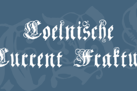 Coelnische Current Fraktur Font