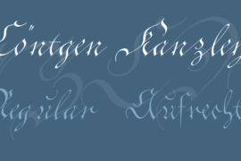 Cöntgen Kanzley Font Family