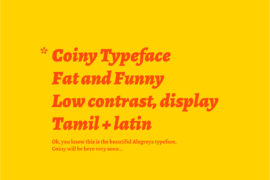Coiny Regular Font