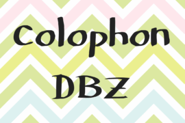 Colophon DBZ Font