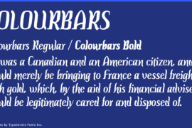 Colourbars Font Family