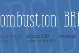 Combustion BRK Font Family