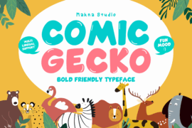 Comic Gecko Pro Font