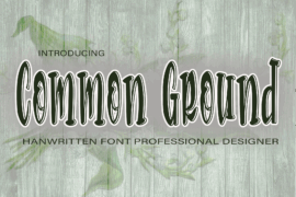 Common Ground Font