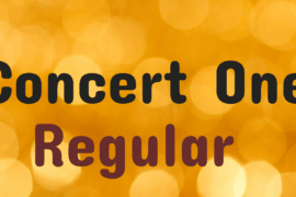 Concert One Font