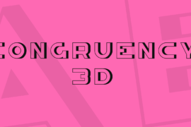 Congruency 3D Font