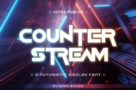 Counter Stream Demo Font