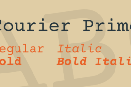 Courier Prime Font Family
