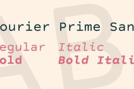 Courier Prime Sans Font Family
