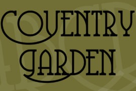 Coventry Garden Font