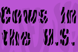Cows In the U.S. Font