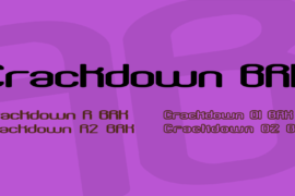 Crackdown BRK Font Family