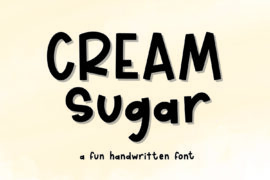 CREAM sugar Font