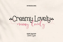 Creamy Lovely Demo Font Family