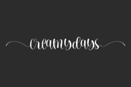 Creamydays Demo Font