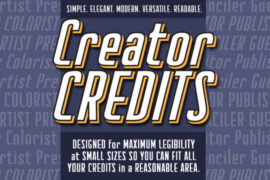 Creator Credits BB Font Family