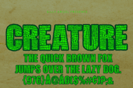 CREATURE PERSONAL USE Font