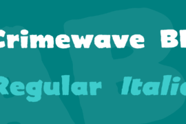 Crimewave BB Font Family