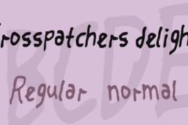 Crosspatchers delight Font Family