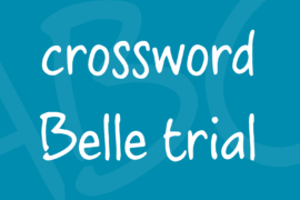 crossword Belle trial Font