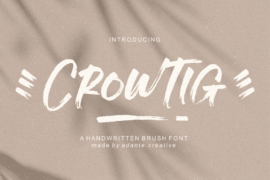 Crowtig Font