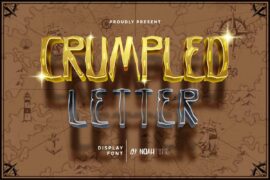 Crumpled Letter Demo Font Family