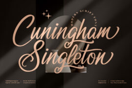Cuningham Singleton Font Family