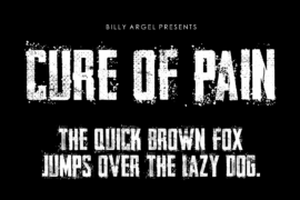 CURE OF PAIN Font