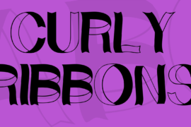 Curly Ribbons Font