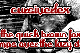 Cursivertex Font