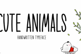 Cute Animals Font
