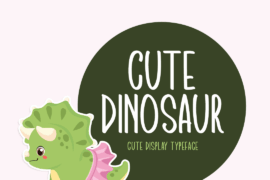 Cute Dinosaur Font