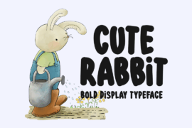 Cute Rabbit Font