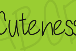 Cuteness Font