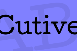 Cutive Font