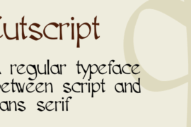 Cutscript Font