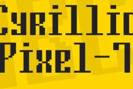 Cyrillic Pixel-7 Font