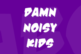 Damn Noisy Kids Font