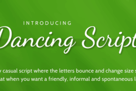 Dancing Script Font Family