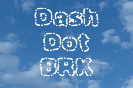 Dash Dot BRK Font