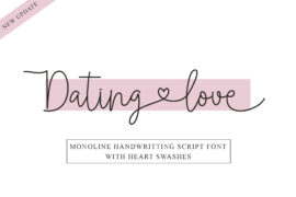 Dating Love – Personal Use Font